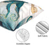 AOOPUC Marine Octopus Nautical Cushion Cover Throw Pillow Covers Set of 2 Outdoor Sofa Decor Squid Sea Animals Teal Golden Pillow Cases Cotton 18 X 18 Inches Square for Couch Sofa Bedroom Chair