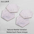 INA KI Natural Marble and Stone Coaster With Anti-Skid Cork Bottom (For home, Kitchen, Bath & Spa)