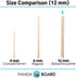 PandaBoard Compostable Eco Bamboo Fiber Boba Straws / 80 pcs / Long lasting, no paper taste