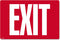 Cosco Glow in Dark Sign, EXIT, 8" x 12" (098052), red