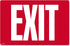 Cosco Glow in Dark Sign, EXIT, 8" x 12" (098052), red