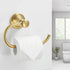 BESy Brushed Gold Toilet Tissue Paper Holder Brushed Gold Bathroom Accessories Toilet roll Paper Hanger, Wall Mounted, Rustproof