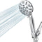 JDO High Pressure Handheld Shower Head, 6 Spray Settings Shower Head with Handheld, 4.3" High Flow Hand Held Shower head Set with Stainless Steel Hose and Adjustable Bracket (Chrome)