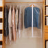 Perber Garment Bags for Hanging Clothes, 6 PCs Clear Garment Bag, Plastic Dustproof Suit Bag, Coat Protector Zippered Garment Covers for Closet Storage and Travel - 24'' x 48''/6 Pack
