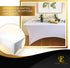 White 6ft Tablecloth Rectangular Spandex Linen - Table Cloth Fitted Cover for 6 Foot Folding Table, Wedding Linens Banquet Cloths Rectangle Covers