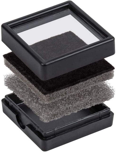 BENECREAT 24PCS Black Gemstone Display Box Jewelry Box Container with Clear Top Lids 1.57 x 0.6 Inch for Gems, Coins, Jewelry Gift Packing