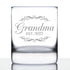 Grandma Est 2022 - New Grandmother Whiskey Rocks Glass Gift for First Time Grandparents - Decorative 10.25 Oz Glasses