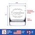 Grandma Est 2022 - New Grandmother Whiskey Rocks Glass Gift for First Time Grandparents - Decorative 10.25 Oz Glasses