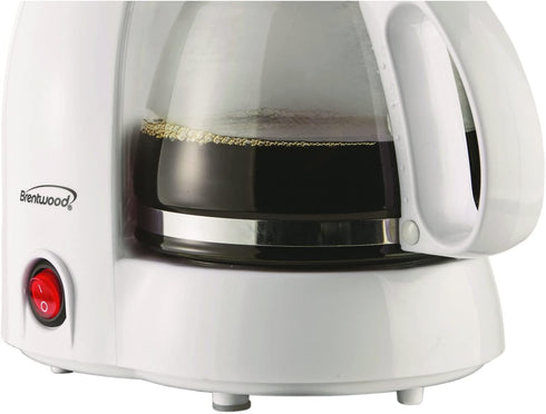 Brentwood 4-Cup Coffee Maker (White)