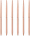Unibene 6 Pack Ballpoint Pens-Rose Gold, Slim Mentallic Retractable Lightweight Pens Set Nice Gift for Business Office Students Teachers Christmas, Medium Point(1mm)-Black ink