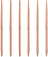 Unibene 6 Pack Ballpoint Pens-Rose Gold, Slim Mentallic Retractable Lightweight Pens Set Nice Gift for Business Office Students Teachers Christmas, Medium Point(1mm)-Black ink