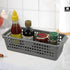 Vababa Plastic Desk Organizer Basket, Slim Storage Basket, Pack of 6