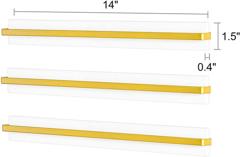 Mkono Wall Mounted Sunglasses Storage Organizer Wood Modern Simple Eyeglasses Display Holder Eyewear Glasses Hanging Rack for Entryway Living Room Bedroom, 3 Pack, White