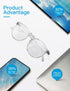 CNLO Blue light blocking Glasses,Computer Glasses,Radiation protection Gaming Glasses,For UV Protection, Anti Eyestrain,Lightweight Frame Eyewear,Men/Women (Crystal)