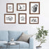 ZIRANLING 8x10 Picture Frame Wood Rustic Brown Set with High Definition Glass for Table Top and Wall Mounting Display(ZRL-8x10-4RB)