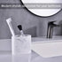 Bathroom Toothbrush Holder with Marble Pattern in Ink WhitePencil Holder Multifunctional Use,Pen Holder Make of Resin.for Bathroom Countertop and Desk.