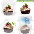 100 PCS Clear Plastic Take Out Containers,Clear Plastic Hinged Food Container,Disposable Clamshell Food Containers for Hamburger,Sandwiches,Cake,Salads,Pasta,Pastry(5.2x4.7x2.8 In)