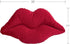 Ashler 3D Lips Throw Pillows Smooth Soft Velvet Insert Included Cushion for Couch Bed Living Room, Pink, 20 X 11 inches