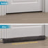 BAINING Door Draft Stopper, 36 inches Weighted Fabric Bottom Seal Sound Blocker Window Draft Guard, Cover Bottom Gap Stop Drafty and Block Noise for Doors and Windows, Machine Washable, Grey