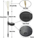 HuiDao 2 Pack Solar Lights Outdoor Decorative Firework Lights Waterproof Garden Stake Lights 2 Modes 120 LEDs Firework String Lights for Walkway Patio Lawn Backyard Party Decorations