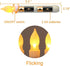 Raycare 12 PCS Battery Operated LED Taper Candles and 24 PCS Batteries (Last up to 800 Hours), Flameless Taper Candles with Flickering Warm White Light