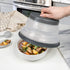 Tovolo Small Collapsible Microwave, Lid for Reheating Food, Meal Prep Gadget, No Mess Folding Bowl Cover Kitchen Tool, Charcoal