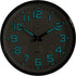 Plumeet Night Light Wall Clocks - 13 Inches Clock with Silent Non-Ticking Glowing Function - Great for Home Kitchen Bedroom - Large Number Battery Operated (Blue Light)
