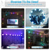 SICCOO Vanity Mirror Light, RGB Colorful DIY Hollywood Style LED Makeup Mirror Lights with 10 Dimmable Light Bulbs,USB Cable, RGB (Mirror Not Include)
