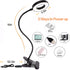 Desk Lamp Clip on Light, Desk Light 48 LED Lamp with 3 Lighting Modes, Dimmable 10 Brightness Levels, 360° Adjustable Gooseneck, Eye-Caring Small Lamp for Bed Headboard Reading Makeup Eyebrow (Black)