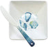 Lauren Roth Designer Hawaiian Ceramic Dinnerware Collection - Coastal Ocean (Dip Bowl & Spreader)