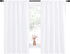 NICETOWN Bedroom Window Curtain Panels - Window Treatment Rod Pocket Drapes for Nursery (White, 2 Panels, 52" by 63")