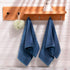 Bathroom Hand Towels (14x30 inch), Home Soft 100% Cotton Super Soft Highly Absorbent Hand Towels for Bath, Hand, Face, Gym and Spa (Blue-4ack)