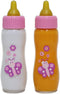 JC Toys Deluxe Disappearing Magic Bottles | Fits All Dolls | Milk and Juice | Butterfly Theme | Ages 2+ , Pink