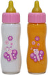 JC Toys Deluxe Disappearing Magic Bottles | Fits All Dolls | Milk and Juice | Butterfly Theme | Ages 2+ , Pink