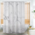 Marble Shower Curtain for Bathroom, Black White Marble Marble Texture Background PatternPolyester Fabric Shower Curtain with Hooks 72 X 72 Inches