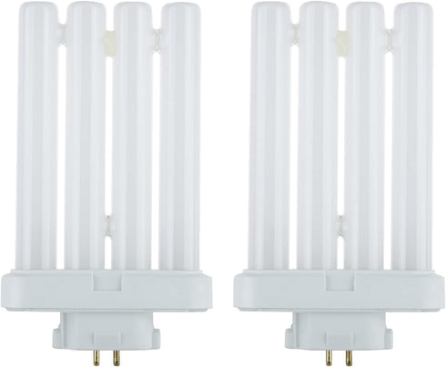 Sunlite Series FML27/30K/2PK Fluorescent 27W 3000K Warm White Quad Tube FML CFL Plugin Light Bulbs, 4-Pin GX10Q-4 Base, 2 Pack, 2 Count (Pack of 1), 3000K-Warm