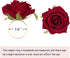 Valentine's Day Rose Napkin Rings Set of 6, Artificial Rose Napkin Rings with Gold Metal Holder Design for Wedding Party Holiday Banquet Anniversary Dining Table Settings Decor (Red Rose)