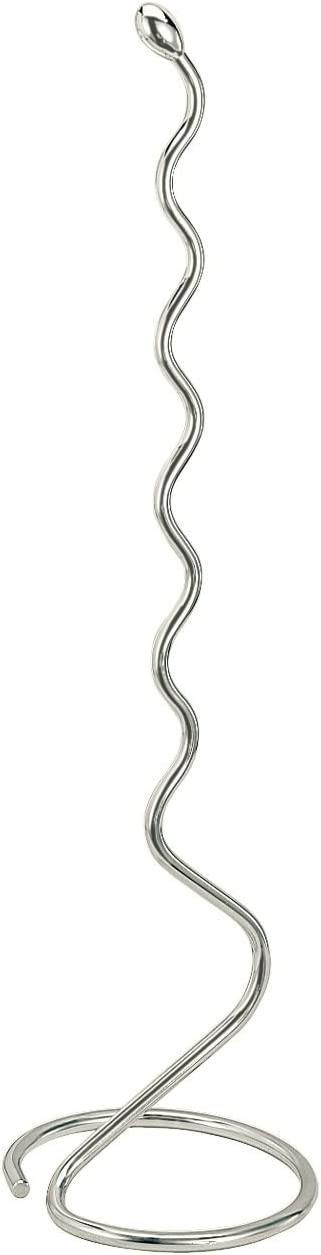 iDesign 68600EU Orbinni Metal Toilet Tissue Roll Reserve for Bathroom, Compact Squiggle Organizer Caddy, Holds 4 Rolls of Paper, Chrome