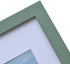 Muzilife 11x14 Wood Picture Frame Flat Display Pictures 8x10 with Mat or 11x14 Without Mat for Wall 2pcs, Green