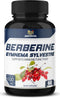 5-in-1 Berberine Supplement 6100mg with Ceylon Cinnamon, Gymnema Sylvestre, Bitter Melon & Black Pepper - Supports Immune Function, Cardiovascular Heart (60 Count)