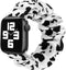 MONOBLANKS Scrunchie Elastic Watch Band Compatible with Apple Watch Band 38mm/40mm/41mm 42mm/44mm/45mm,Thick Elastic Band Replacement for iWatch Series 7/SE/6/5/4/3/2/1(Cow, 38MM/40MM/41MM)