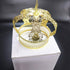 Cabilock Christmas Cake Crown Shape Cake Decor Baking Dessert Decor Party Supplies (Golden)