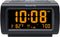 DreamSky Alarm Clock Radio for Bedroom - FM Radio Clock with Battery Backup, USB Charing Port, 1.2 Inch Bold Digit 0%-100% Dimmer, Adjustable Alarm Volume, Temperature, Snooze, Sleep Timer, 12/24H