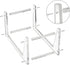 FEMELI Vinyl Record Storage Holder for 12 10 LP Album, Acrylic Record Display Stand for 24 Double LP Or 40-48 Single and Gatefold Albums