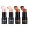 SUMEITANG 4 Pcs Cream Contour Foundation Stick, Highlighter & Bronzer Pen, Face Brightens & Shades Pencil, Highlighting Shade Longwear Makeup, Highlight Bronzer Shaping Trimming Stick Cream