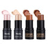 SUMEITANG 4 Pcs Cream Contour Foundation Stick, Highlighter & Bronzer Pen, Face Brightens & Shades Pencil, Highlighting Shade Longwear Makeup, Highlight Bronzer Shaping Trimming Stick Cream
