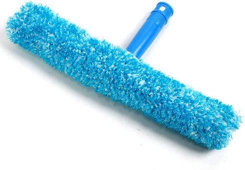JSMASTER Professional Window Cleaning Combo Squeegee and Microfiber Window Washer with Long Handle 14" 35cm 1pack