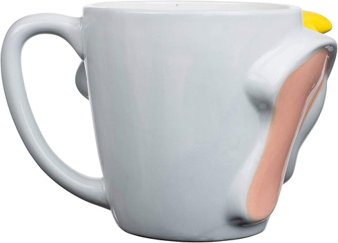 Silver Buffalo Disney Dumbo Face 3D Sculpted Ceramic Mug, 23 Ounces