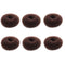 Extra Small Hair Bun Maker for Kids, 6 PCS Chignon Hair Donut Sock Bun Form for Girls, Mini Hair Doughnut Shaper for Short and Thin Hair (Small Size 2 Inch, Dark Brown)