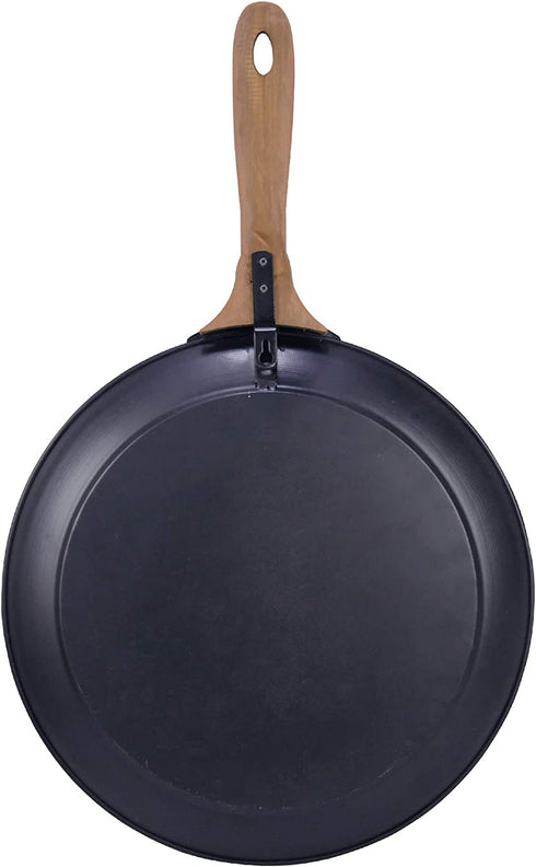 NIKKY HOME 15" x 24" Pan Shaped Metal Kitchen Sign Wall Decor with Quote Season Everything with Love, Black